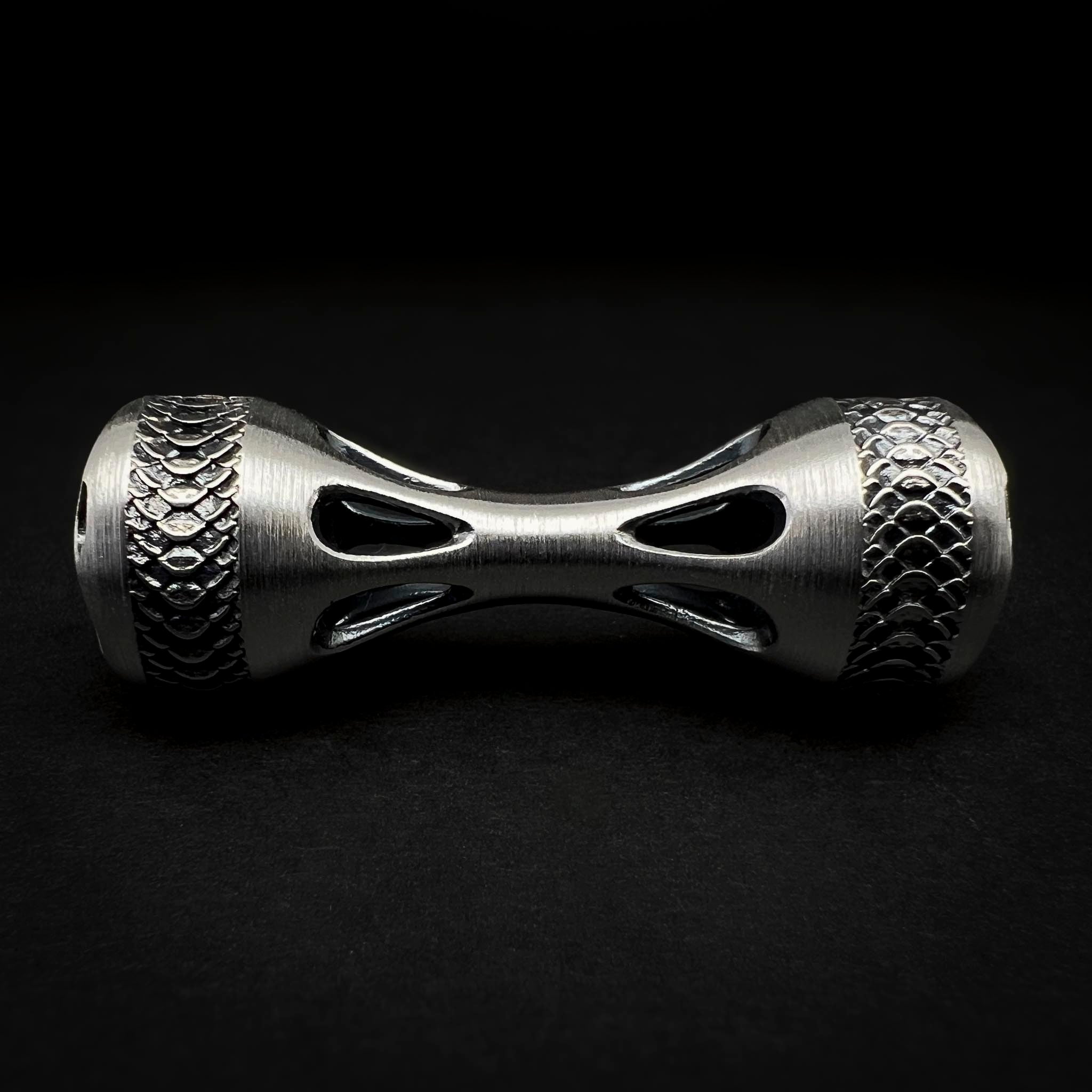 Cascade Knuckle Roller - Venom Edition - Brushed Sterling Silver with Peridot - Prototype #5
