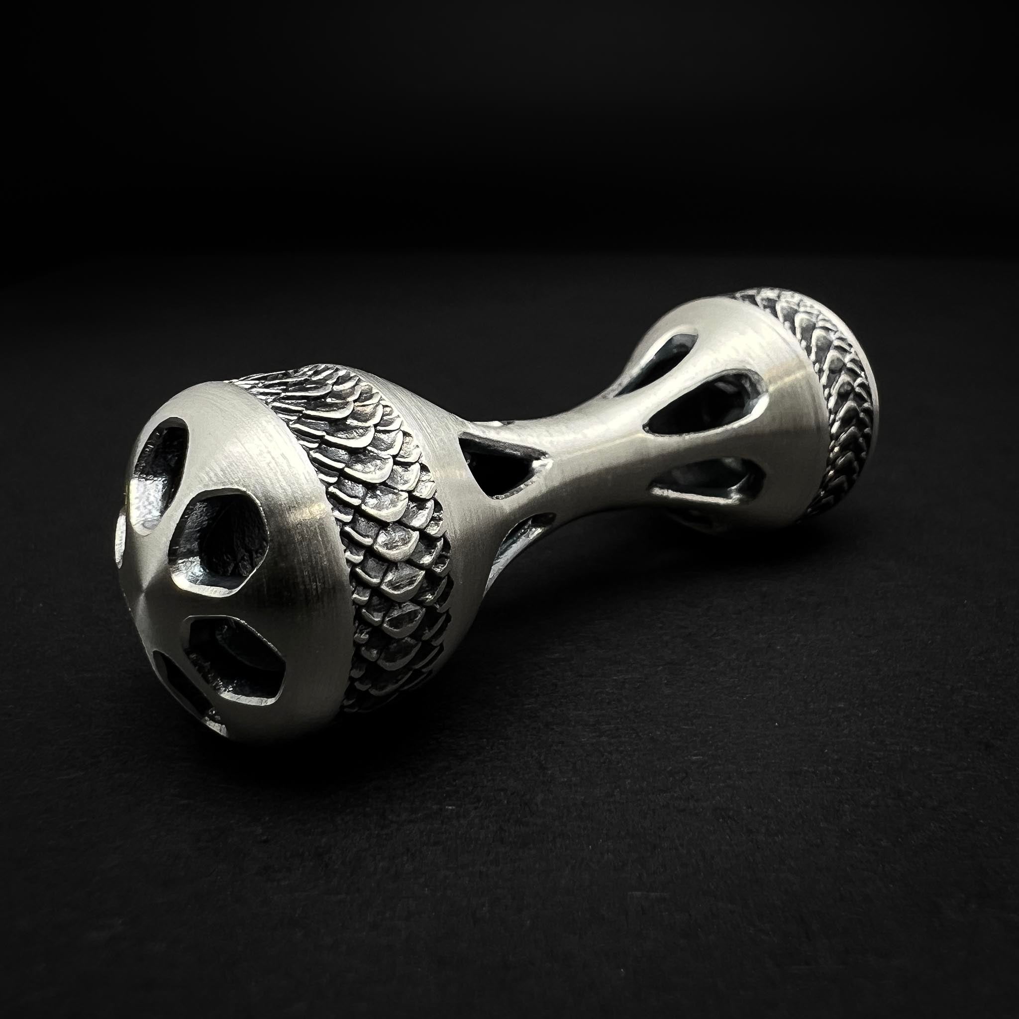 Cascade Knuckle Roller - Venom Edition - Brushed Sterling Silver