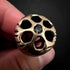 Cascade Knuckle Roller - Timber Edition - Satin Finished Bronze with Smoky Quartz - Prototype #11