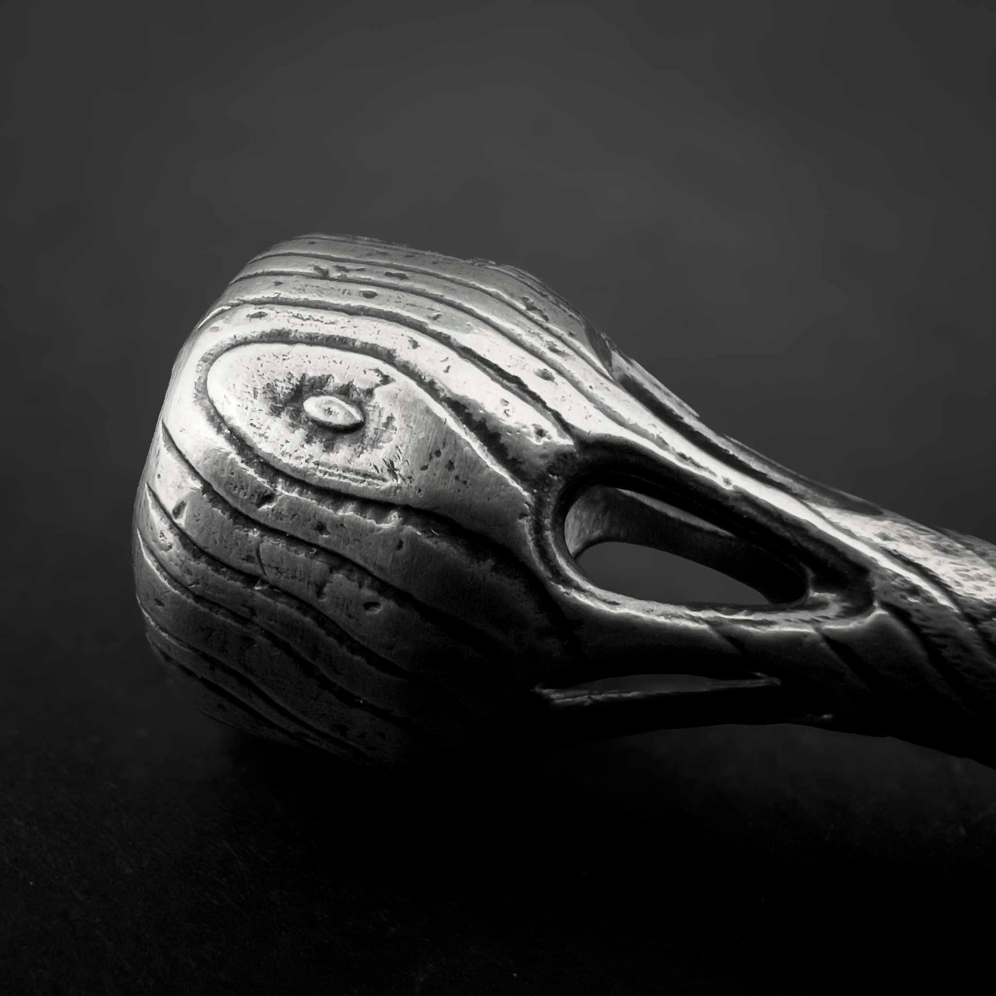 Cascade Knuckle Roller Timber Edition Wood Grain in Silver