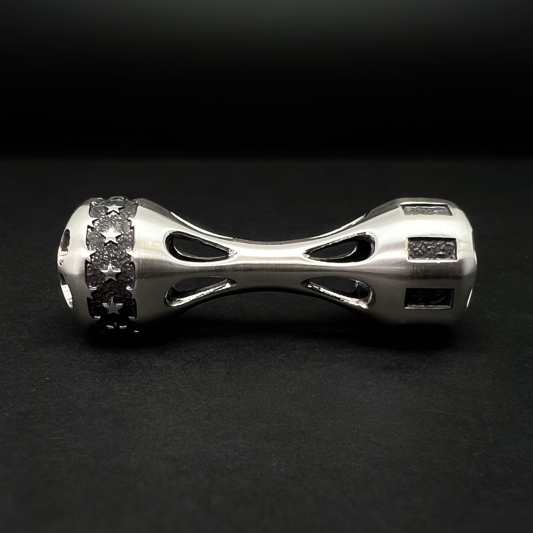 Cascade Knuckle Roller - Patriot Edition - Satin Finished Sterling Silver