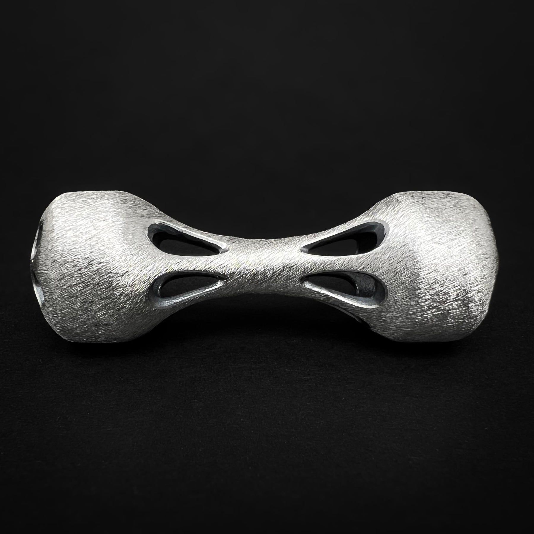 Cascade Knuckle Roller - Stone Finished Sterling Silver – Mamba Metals