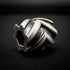 Chevron Lanyard Bead - Antique Finished Sterling Silver