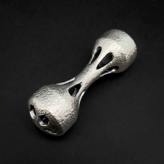 Cascade Knuckle Roller - Stipple Finished Sterling Silver – Mamba Metals