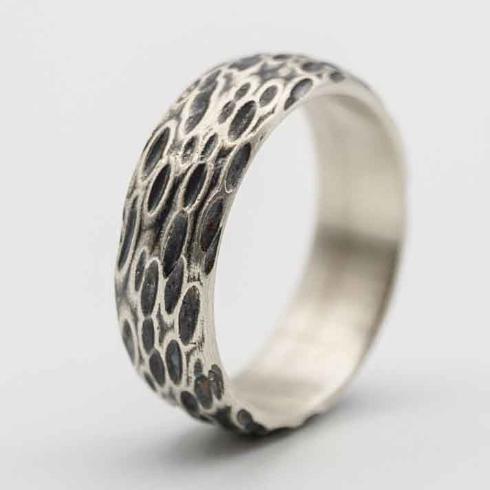 Kraken - Textured Sterling Silver Ring